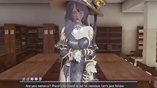 Beautiful White Witch - 3D Hentai - (Uncensored)