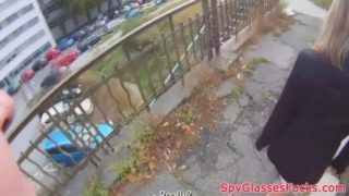 Facialized babe pov fucked on spycam