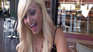 Teen Chloe takes two big black cocks at once!