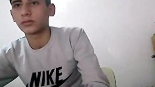 Turkish cute boy cums on cam big rock hard cock round ass