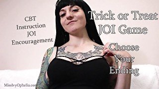 Trick or Treat JOI Game - Choose Your Ending - Femdom Orgasm Control