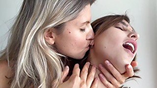 Tender lesbian love making