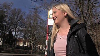 PublicAgent Amazing boobs and a blonde blowjob