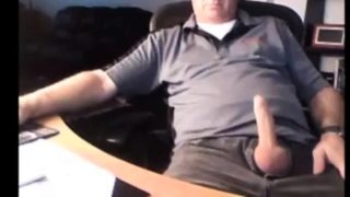 Handsome dad exposing his penis