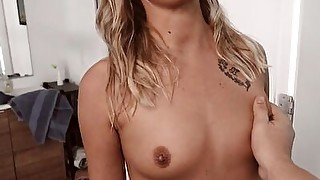 Point of view amateur smallboobs babe with tattoos n piercing rides