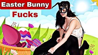 Femdom Pegging Easter Bunny FLR A2M ATM Strapon Strap on Dominatrix Bondage BDSM Milf Stepmom