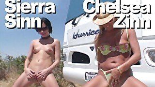 Sierra Sinn & Chelsea Zinn dueling pissers