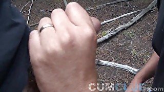 Cum Club: Two Loads Shot Straight in Mouth – Outdoor Cum Swapping in Public