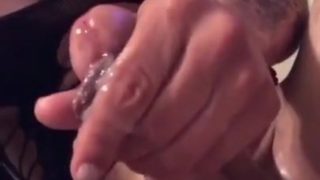 AMPLE DICKED DARK-HUED & HER MANY JIZZ SHOTS!!