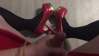 Sexy Crossdresser masturbates in POV