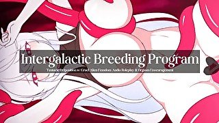 Intergalactic Breeding Program ~ Femdom Alien Oviposition Audio with Cock and Breeding