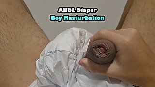 Diaper ABDL Boy Masturbation