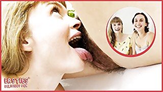 Laney Tastes Olive's Hairy Pussy