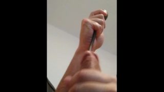 Urethra stretching with my new toy 