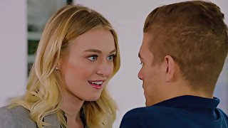 Young blonde student vixen improves her grades via fucking