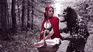 Brind Love Dick Pickaxe in Halloween - Lil Red Riding Slut - PegasProductions