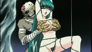 Tied up  hentai hard fucked by monster