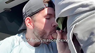 Sucking Dick In Public (thru car door)