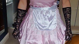 Pink maid and butt plug