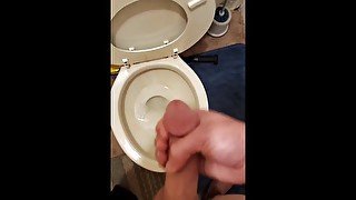 Big load into toilet