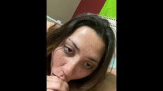 Passionate morning blowjob