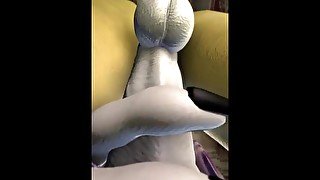 Futa Renamon Blowjob POV - By Bizzyniz