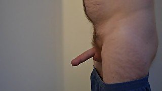 Jerking in the morning with moaning