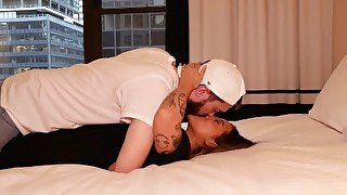 Sexy couple have after party sex