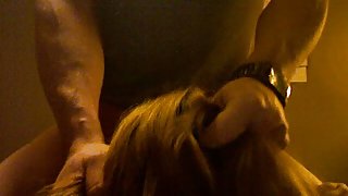 dumb slut chokes on ramrod and acquires slapped with a facial