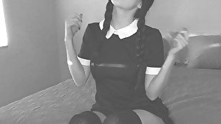 Wednesday Addams at College. Slutty Witch