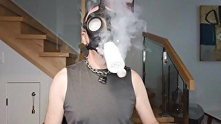 Gas Mask filled with Clouds!