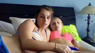 Two attractive lesbians make a hot webcam show for me