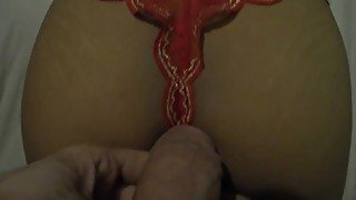 POV CUMSHOT On The Ass Nice Fuck On Step Sister