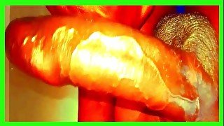 I can't believe he did this! Big black gay big dick amateur BBC cum load pt jerk 1