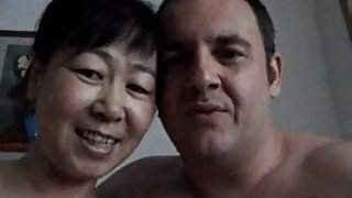 Horny Asian slut sucks and fucks her friend