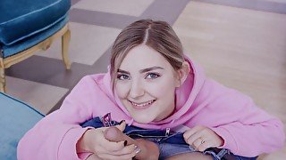 One day chick sucks and then gets fucked