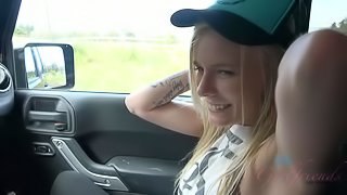 Elaina Raye has a great time visiting Haleakala volcano