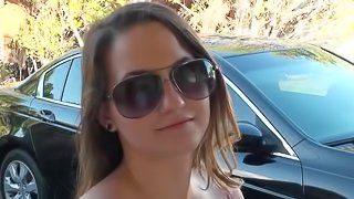 Alaina Brooke amazing blowjob in a close up video.