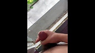 Cumming Out Open Window