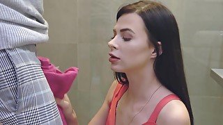 Porn hottie is going to treat her hubby right by cuking him