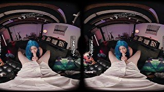 VR Conk League Of Legends Jinx A sexy teen 18+ Cosplay Parody with Stevie Moon In VR Porn