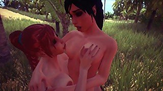 Jungle Life Lesbian Wild Nipple Sucking