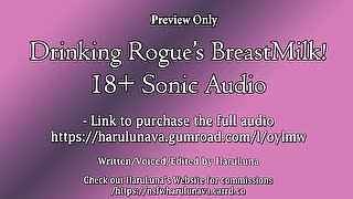 [F4M] Drinking Rogue's Breastmilk! (18+ Sonic Audio)