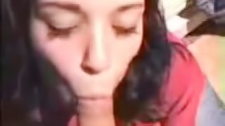 Hottie GF sucks BF's dick