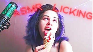 ASMR ICE CREAM LICKING 🍦🍦