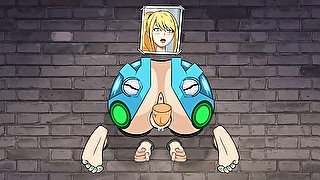 Hole House Game - Samus Gets Stuck In A Wall