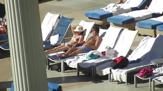 Las Vegas Pool Voyeur - Las Vegas MILF Thong