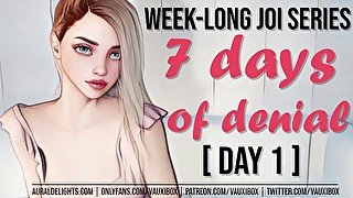 DAY 1 JOI AUDIO SERIES: 7 Days of Denial by VauxiBox (Edging) (Jerk off Instruction)