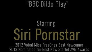 Dirty Talking Masturbator Siri Pornstar Rides A Big Dildo Cowgirl Style!