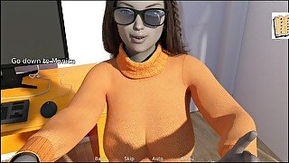 3D cartoon porn with busty brunette babe